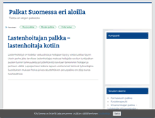 Tablet Screenshot of lastenhoitajan.palkkatieto.com